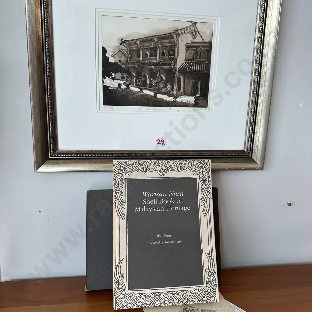 Malaysian heritage book & ltd edition framed art by Ilse Noor Image 1++
