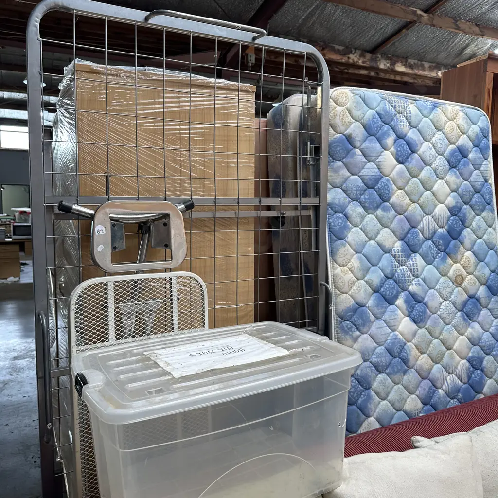 single bed, trundle, bin, iron board etc Image 1++