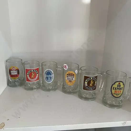 set of vintage beer handles