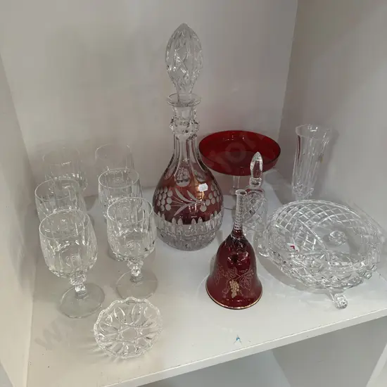 shelf of crystal