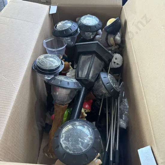 box of garden lights