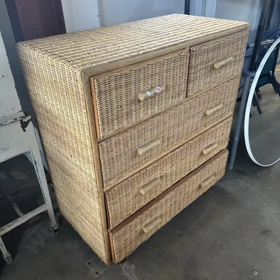 wicker chest drawers