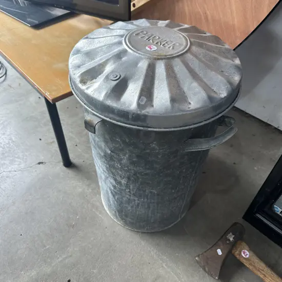 metal parker bin