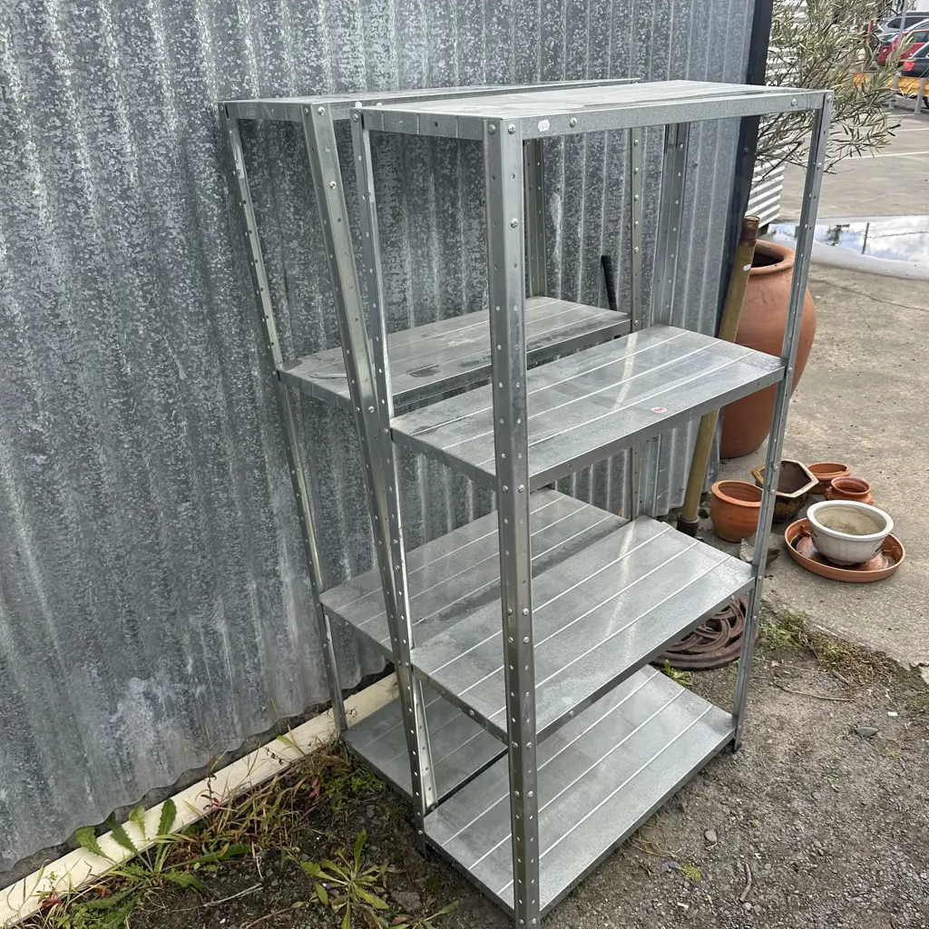 Two metal shelves. Image 1++
