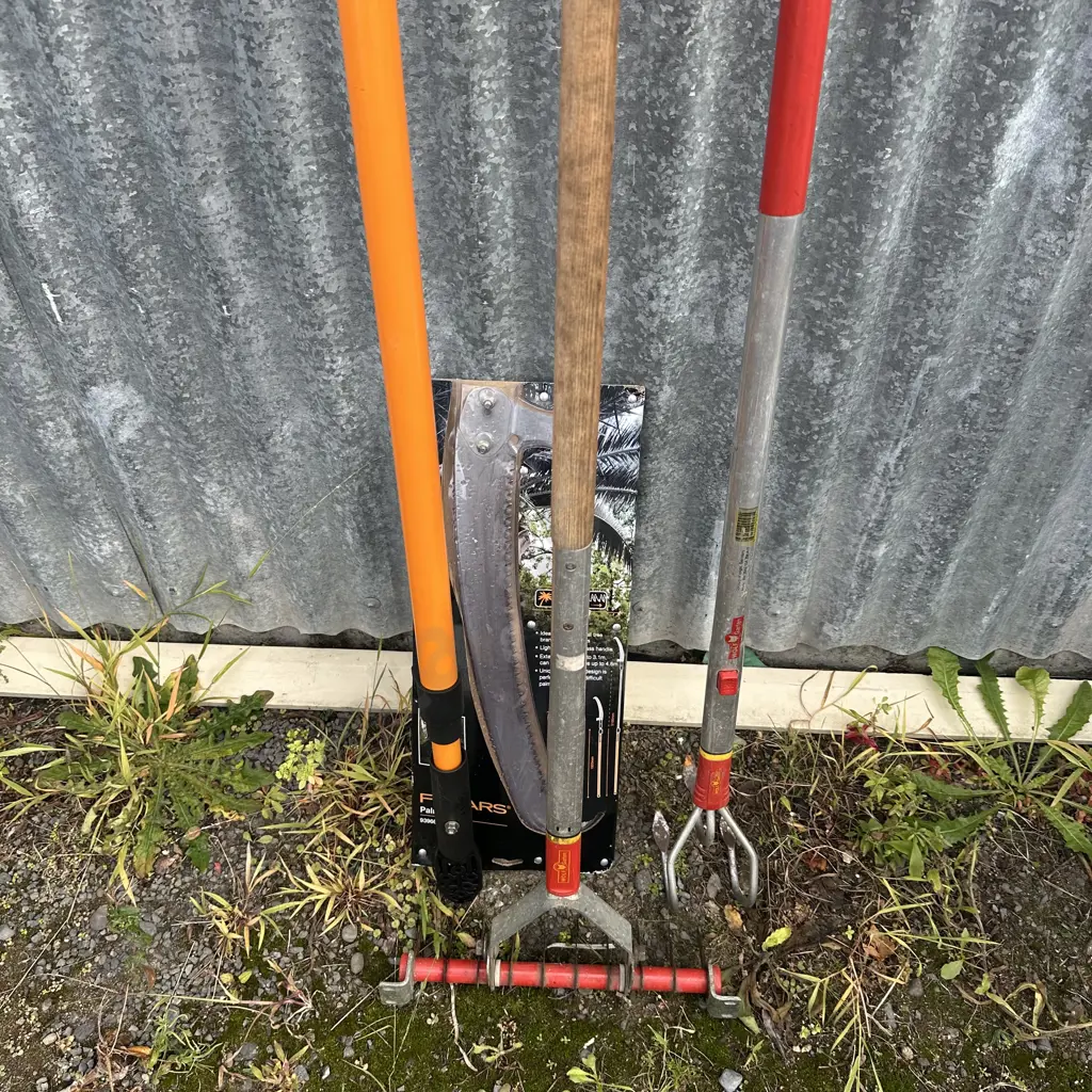 Pruning saw and extension plus two other tools. Image 1++