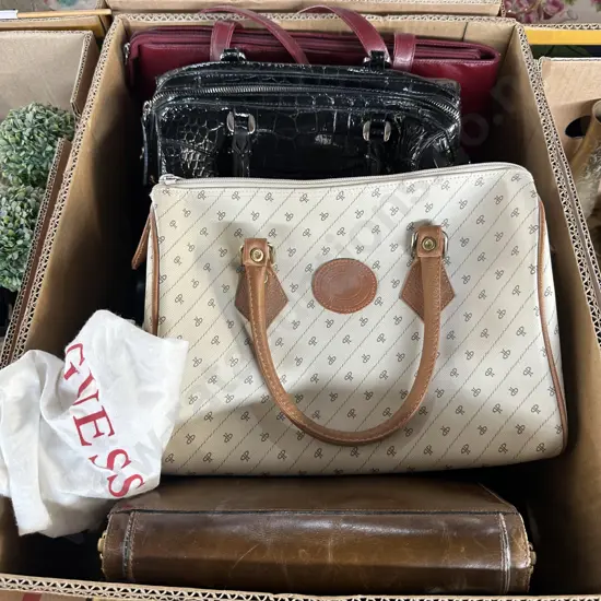 Selection of hand bags.