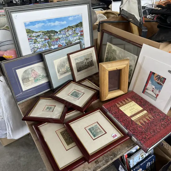 Pictures, prints, frame, Asia art book.