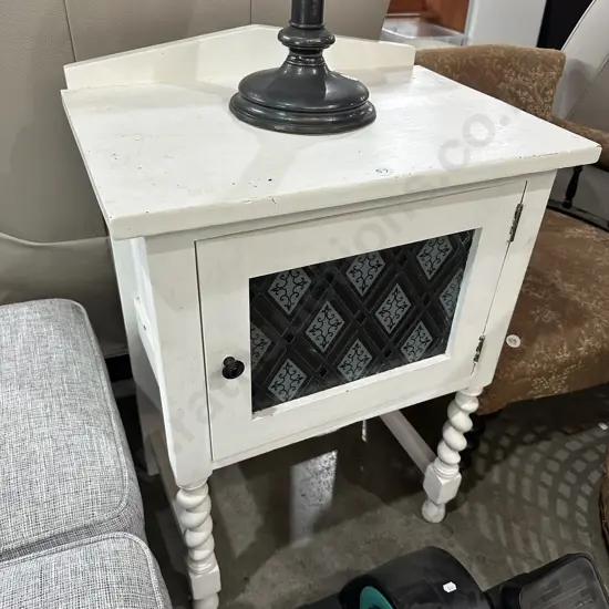 barley twist leadlight cabinet