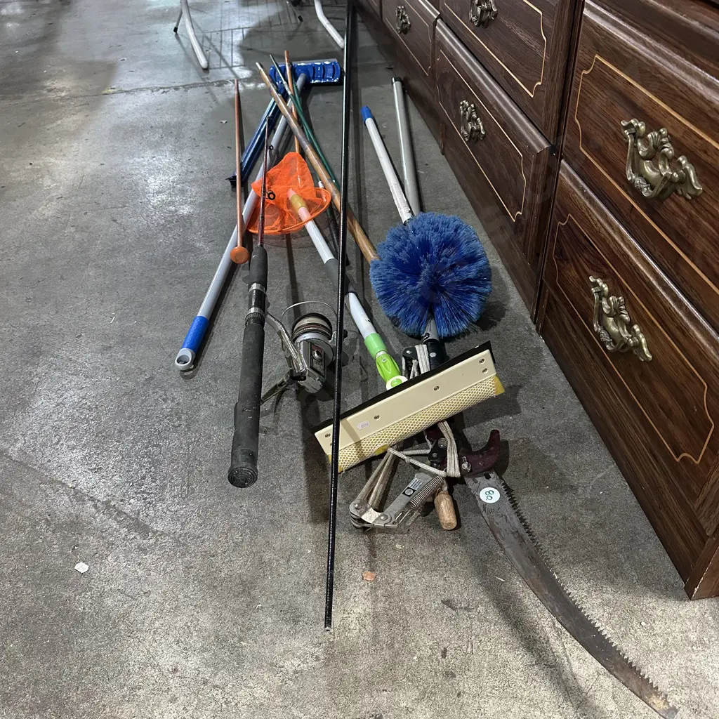 fish rod, mops, pruner, etc Image 1++