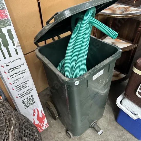 wheely bin with hose attachment