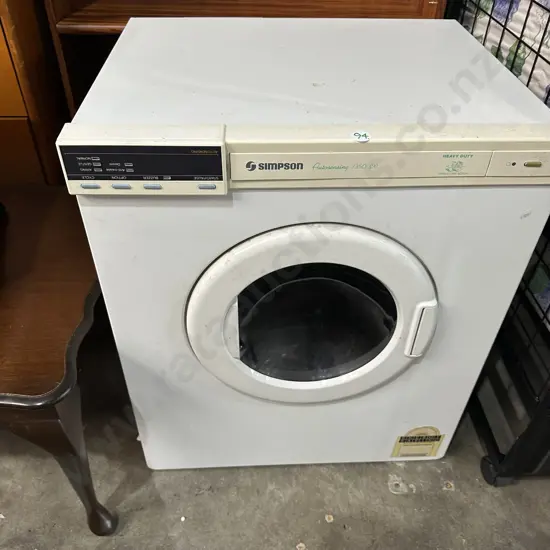 Simpson autosensing drier