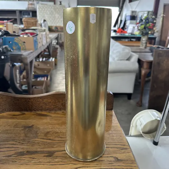 large 14 1/2 inch Brass shell