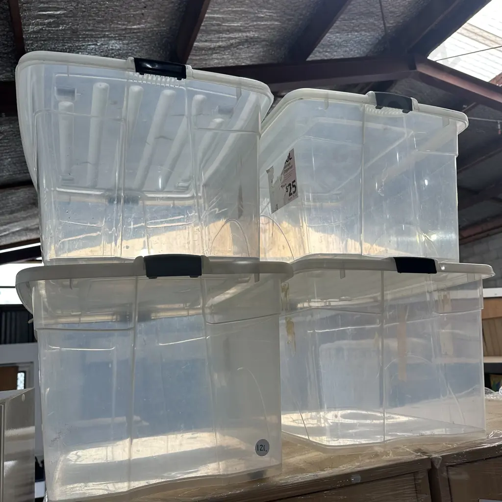 4 x lidded bins Image 1++