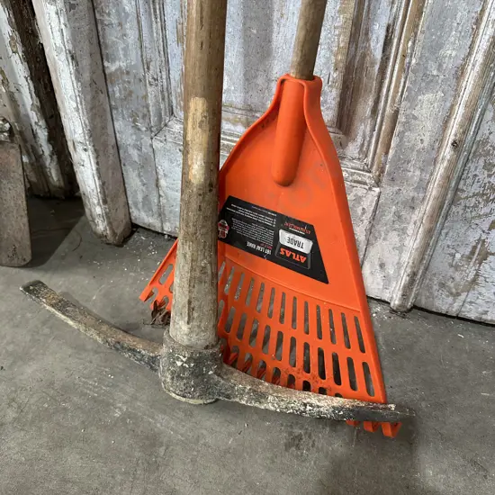 Pitch fork and Atlas trade Leaf Rake.