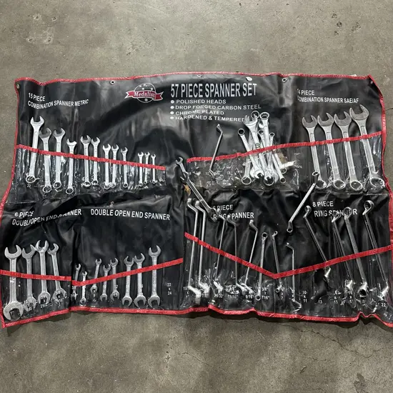 large wall hanging Medalist spanner set