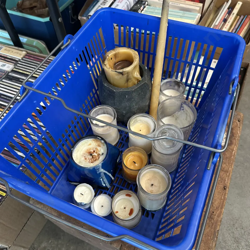 shopping basket of candles Image 1++