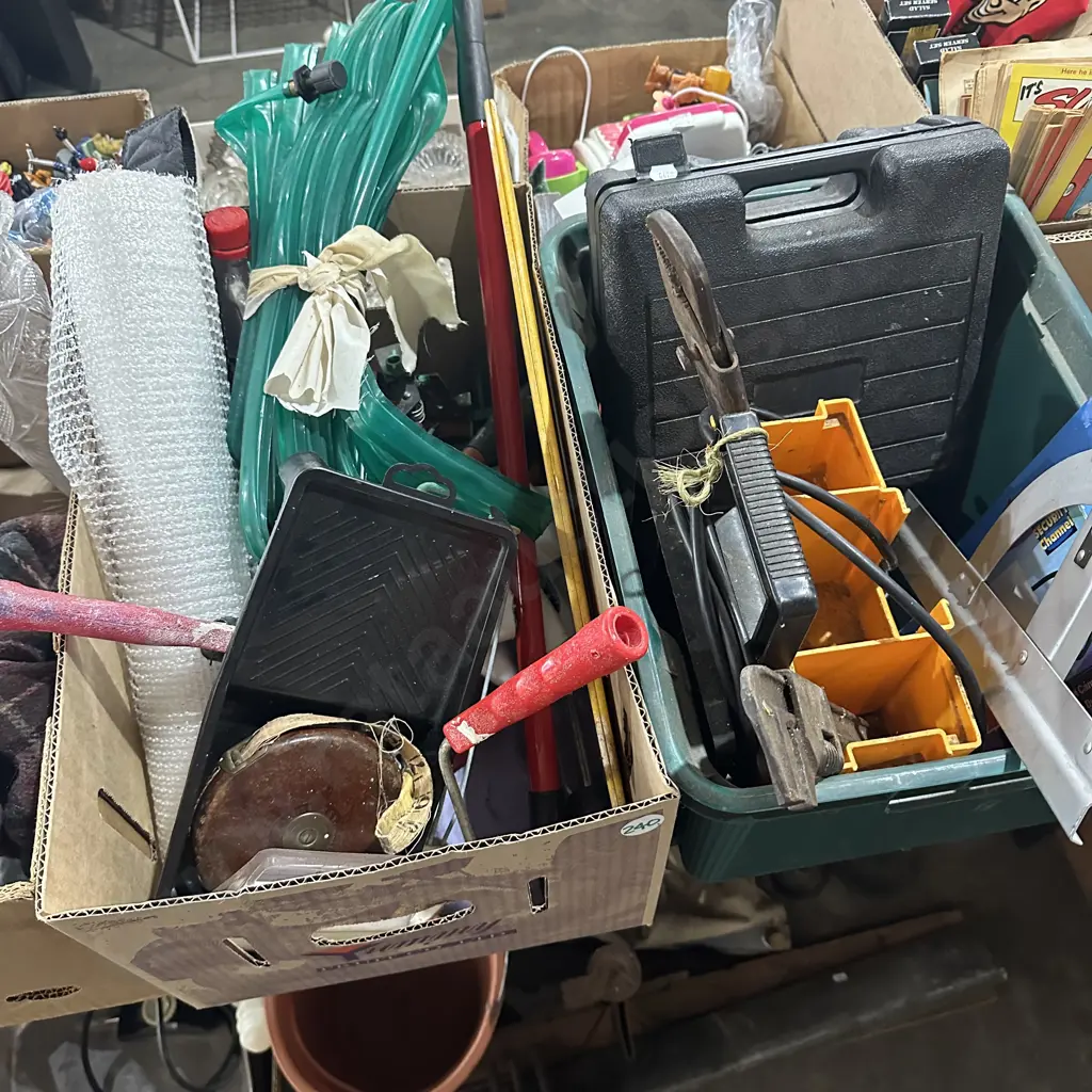 Two boxes tools, painting, gardening etc. Image 1++