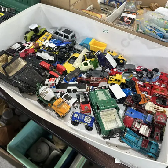 Collection of toy cars etc.