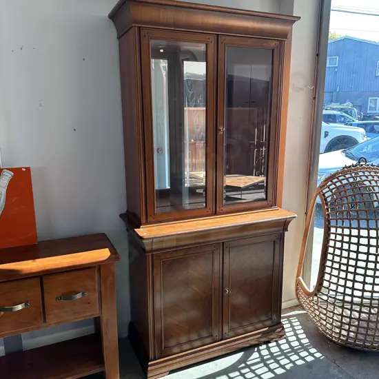 Italian made display case with cutlery drawer 2200 x 1000