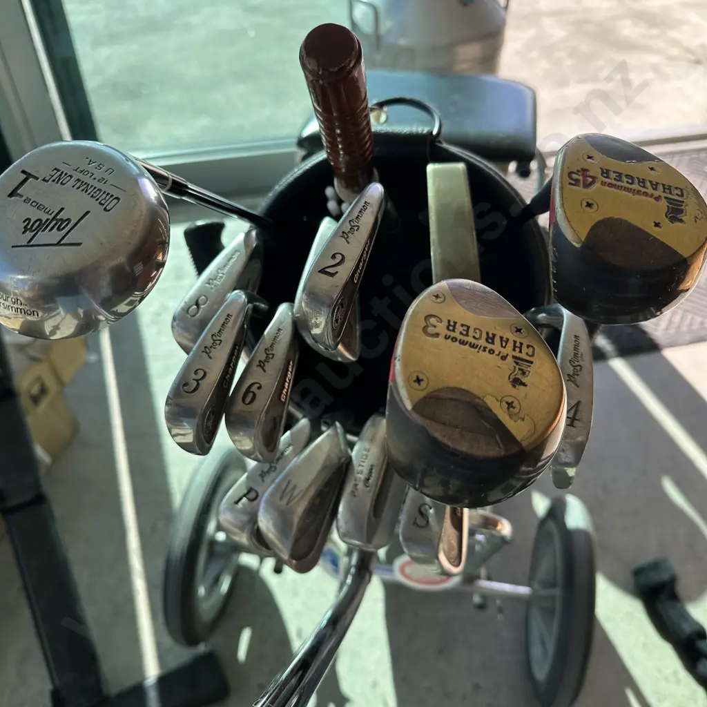 Golf club set Prosimmon, Titleist bag and Beta-Buggy Image 1++