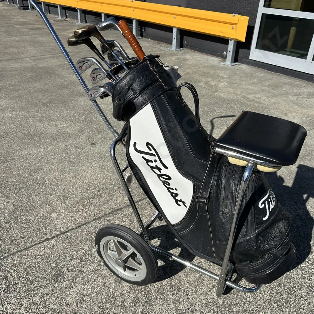 Golf club set Prosimmon, Titleist bag and Beta-Buggy Image 1++