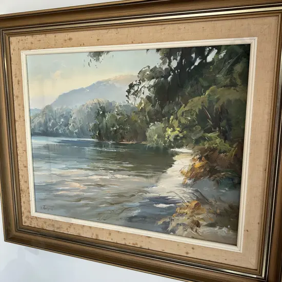 Lake Tarawera oil painting by Neilson