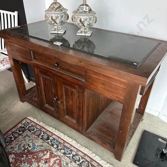 Kitchen block island- granite top