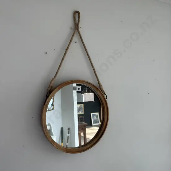 Mirror on a rope