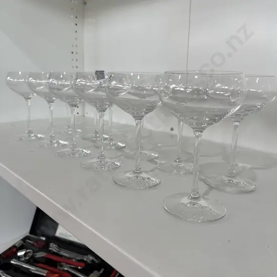 12  Spiegelau Champagne/cocktail saucers