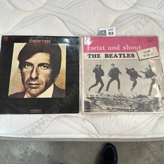 Leonard Cohen & Beatles LPs x 2