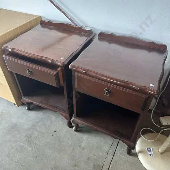 Pr Mahogany bedsides (as is)