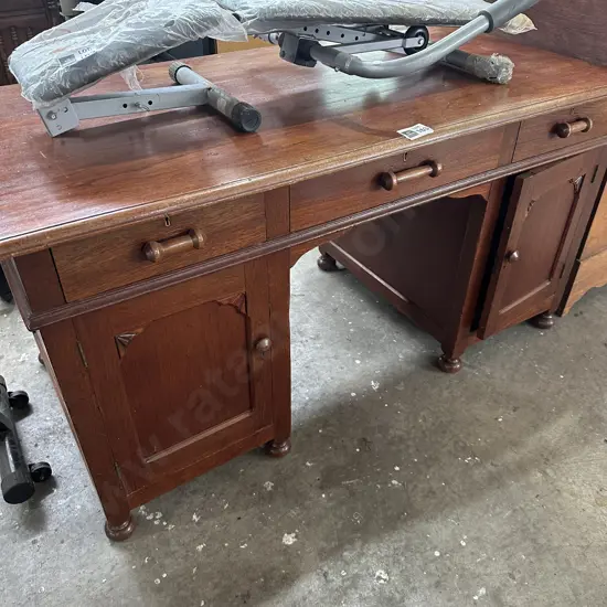 Hardwood desk