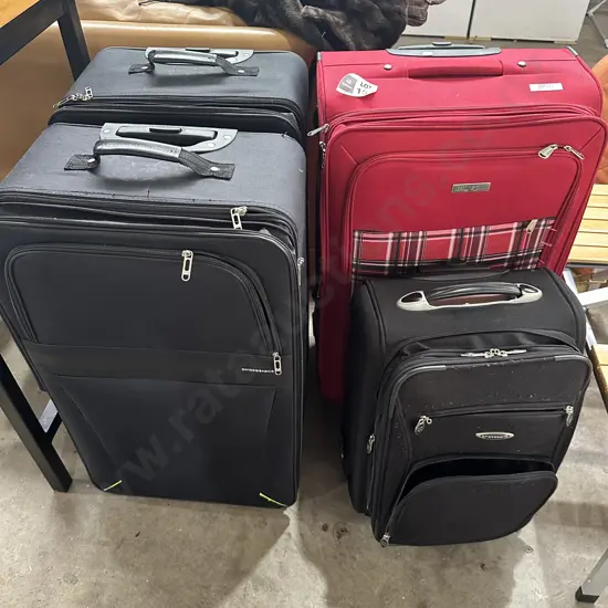 4 suitcases