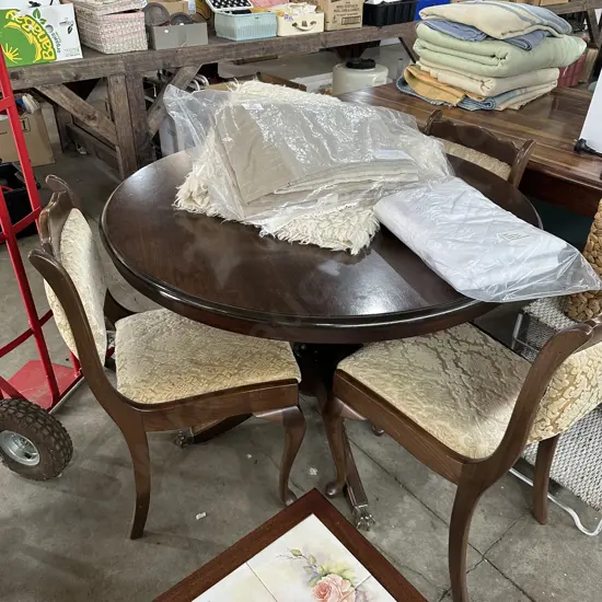 Round table and 4 chairs