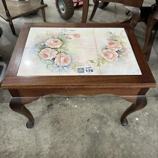 Tile top side table