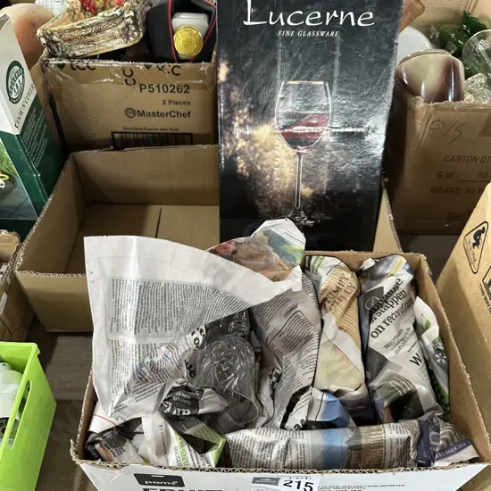 Glassware and wine glasses