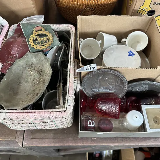 Crown Lyn and collectable plus sewing box