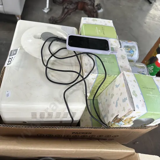 Bread maker, wedgewood mugs etc