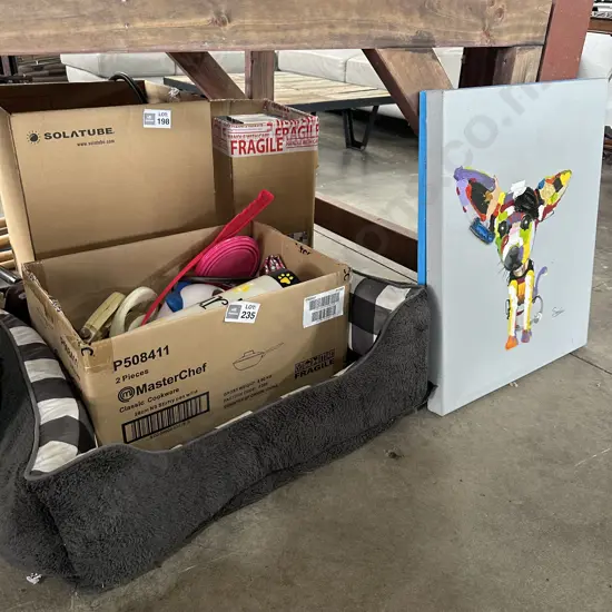 Pet gear and box lots