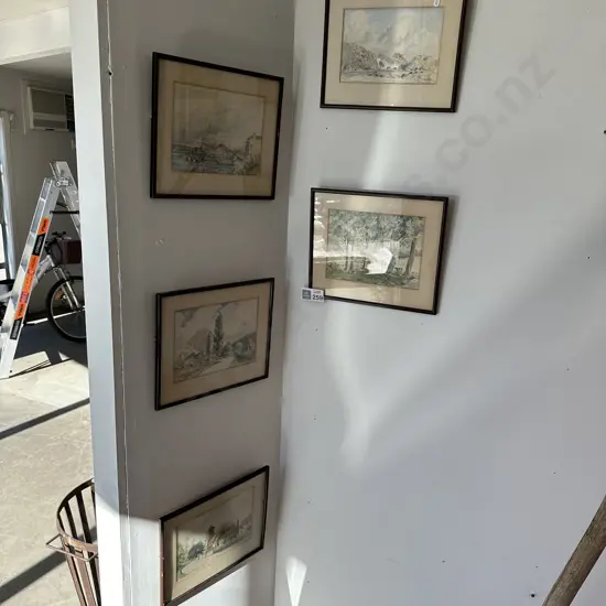 Set of 6 Water colours