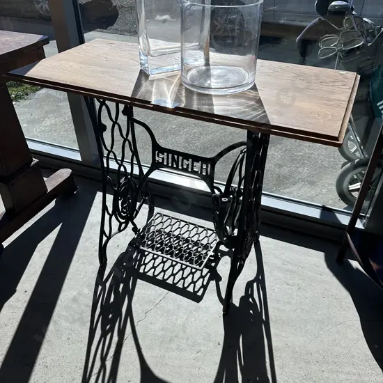 Treadle sewer hall table