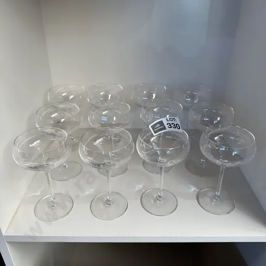 12  Spiegelau Champagne/cocktail saucers