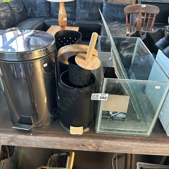 fish tank , bins etc