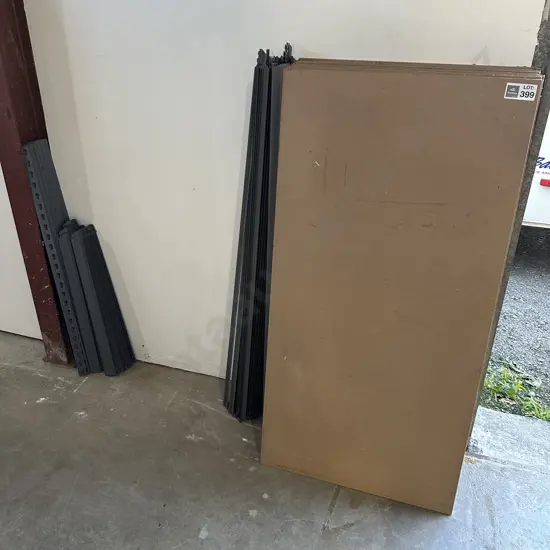 4 x free standing shelving units