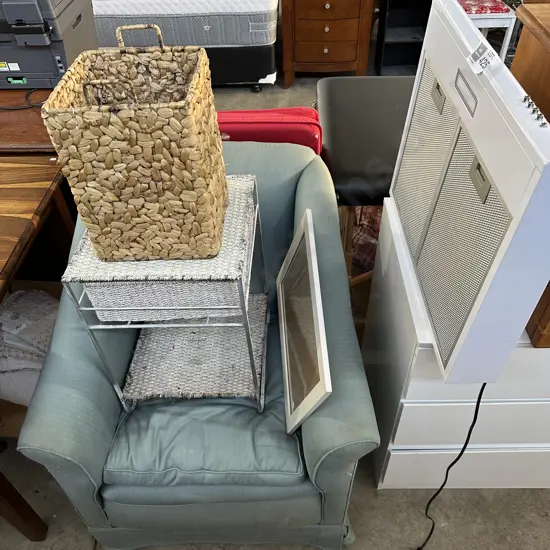 Chair, rangehood etc