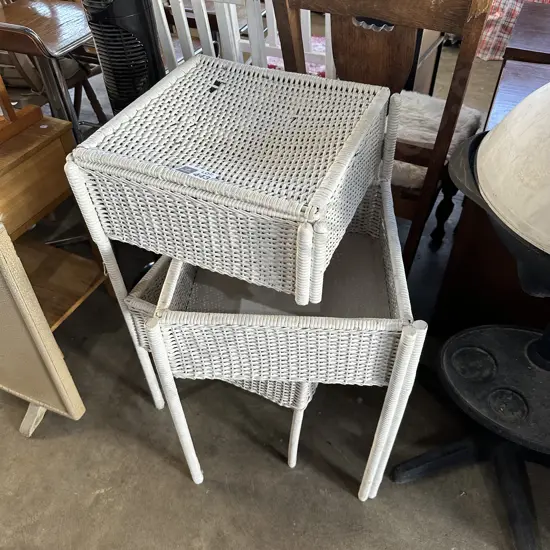 1920s cane nursery basket