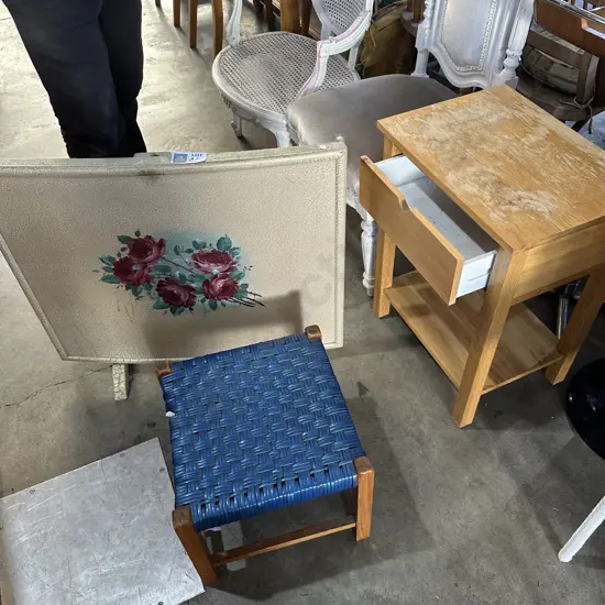 Bedside, foot rest and fire screen