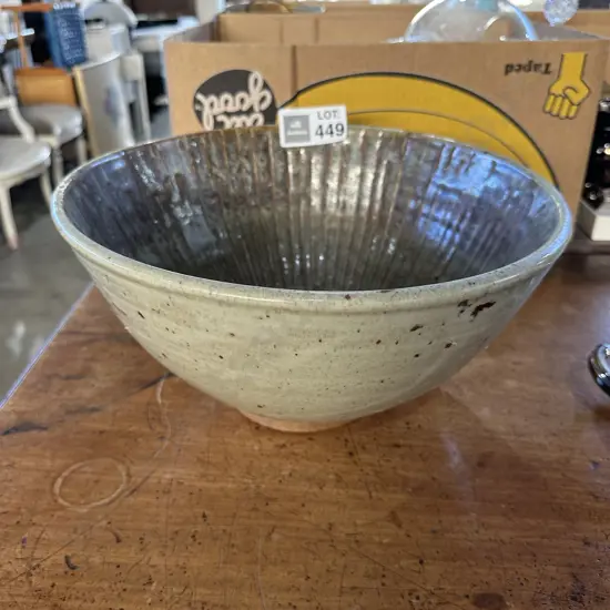 Large pottery bowl