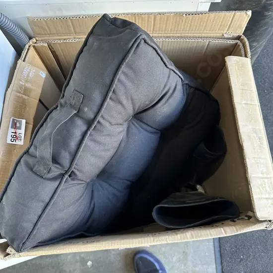 gumboots, cushion hamper etc