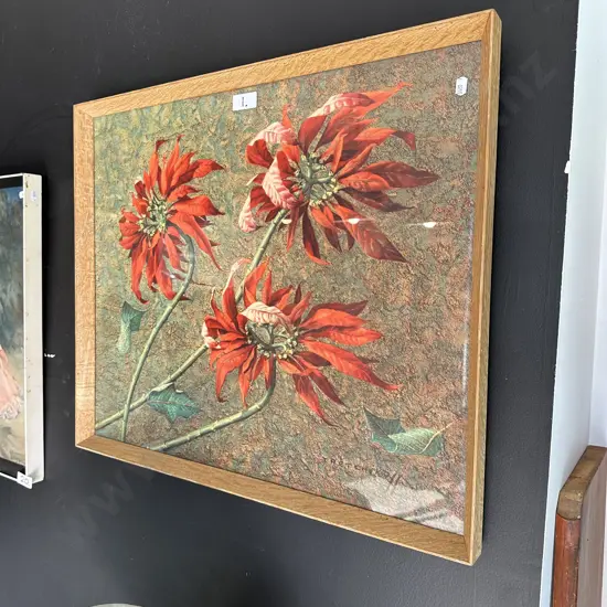 Tretchikoff Oak/glass framed print